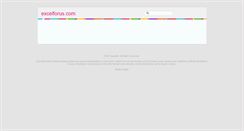 Desktop Screenshot of excelforus.com